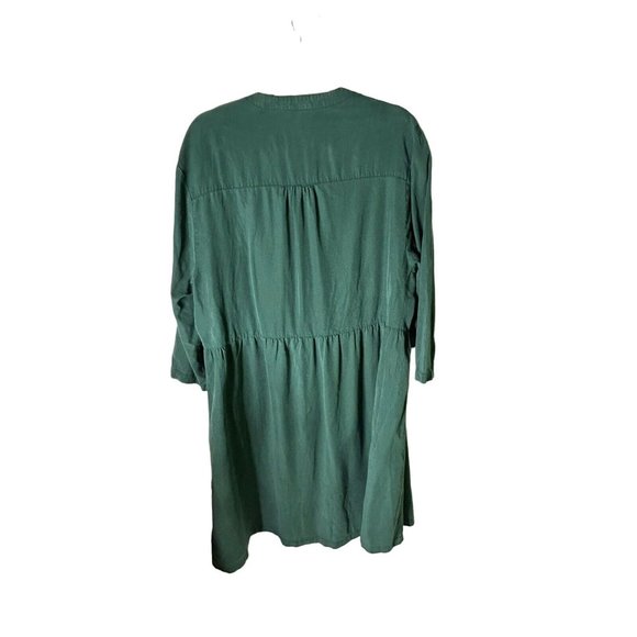 Elliott & Vine Green Tiered dress with 3/4 sleeves Size 1X NEW W/TAGS - Picture 2 of 5